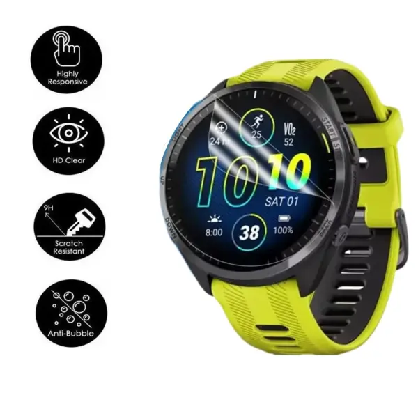 10PCS TPU Hydrogel Screen Protectors for Garmin 965 - Image 2