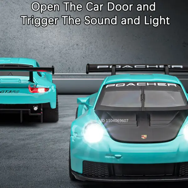 1:32 GT3RS Diecast Model Car with Sound & Light - Image 4