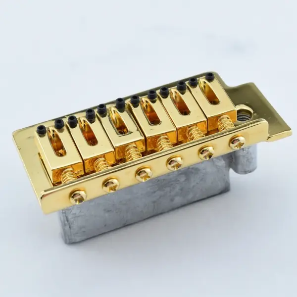 Gold Tremolo Bridge System for Electric Guitars - Image 2