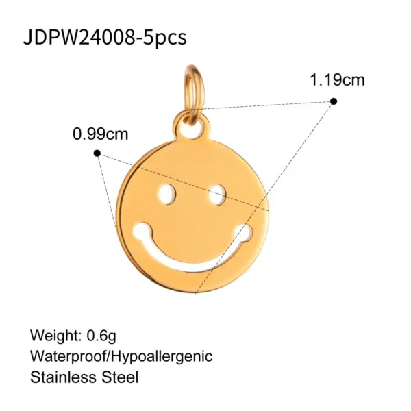 5 Pcs Stainless Steel Star Pendant Charms - Image 19