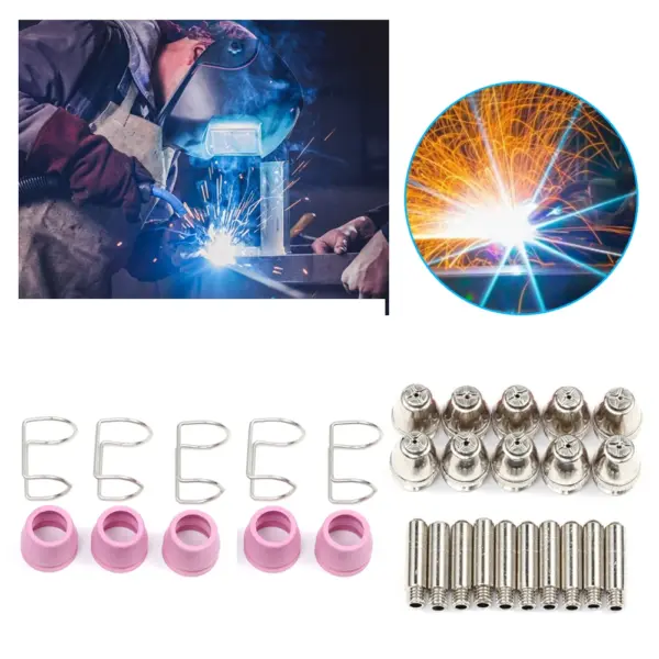 30pcs Plasma Cutter Electrode Nozzle Kit - Image 2