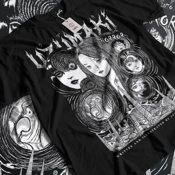 Junji Ito Uzumaki Horror T-Shirt for Men