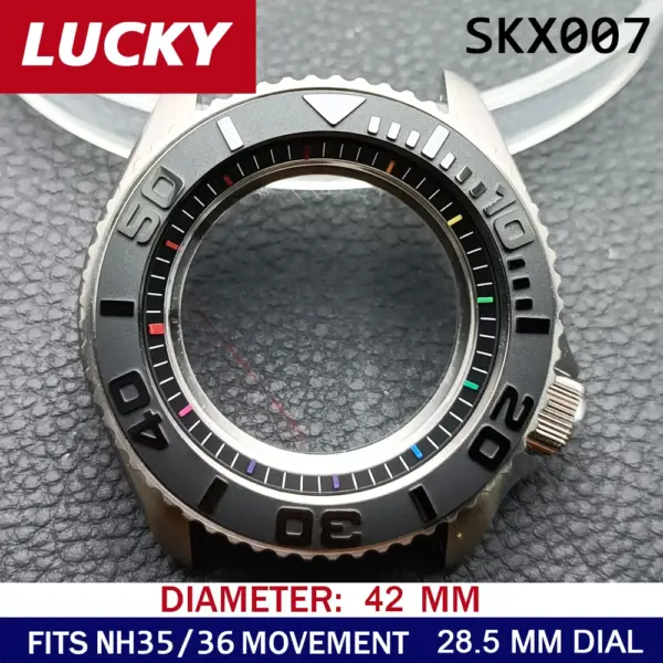 N H35 42mm Stainless Steel Watch Case - Image 40