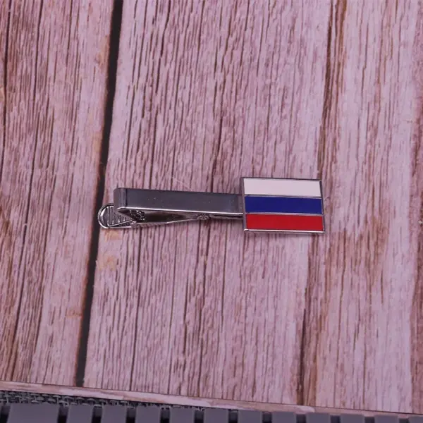Russia Flag Tie Clip for Gentlemen - Image 3