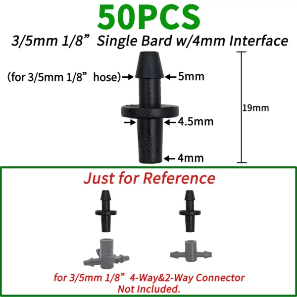 20PCS 3/5mm Hose Connectors for Drip Irrigation - Image 24