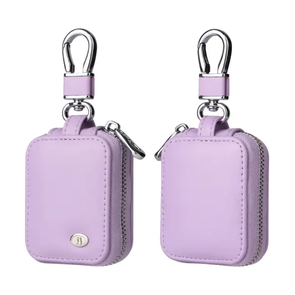 Universal Leather AirPods Case with Zipper - Image 15