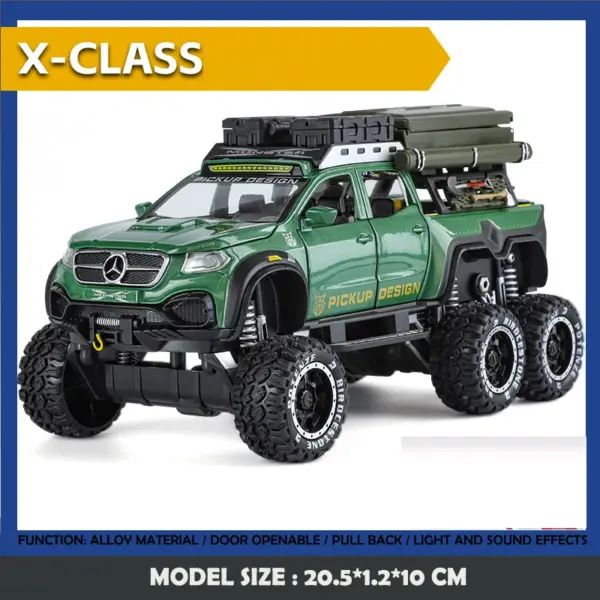 1:28 Scale Benz X-CLASS Off Road Model Car - Image 7