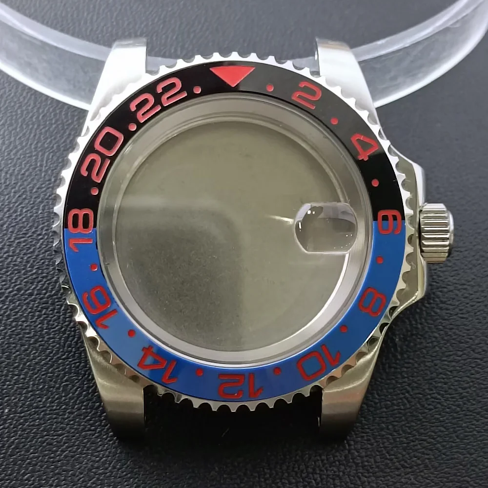 NH35 GMT Steel Watch Case 40.5mm Silver 81 NH35 GMT Steel Watch Case 40.5mm Silver - Image 81