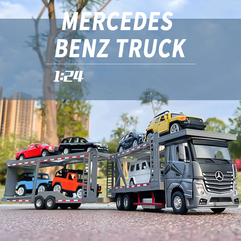 1:24 Mercedes Benz Double-Layer Transport Truck 3 1:24 Mercedes Benz Double-Layer Transport Truck - Image 3