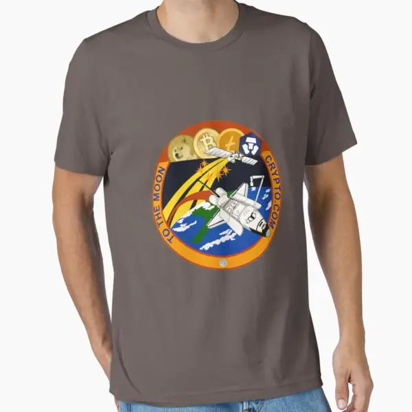 Crypto Coin to the Moon Cotton T-Shirt - Image 7