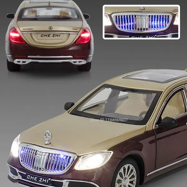 1:24 Maybach GLS600 Diecast Model Car with Sound - Image 5