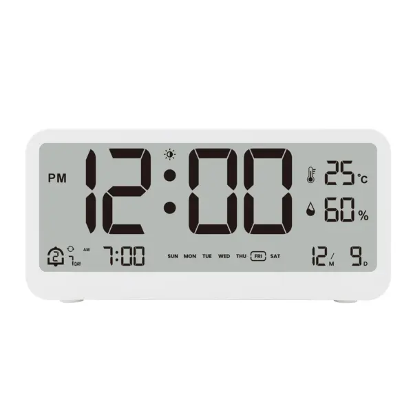 Multifunctional Digital Clock with Temp & Humidity - Image 2