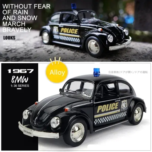 1:36 Classic Volkswagen Beetle Alloy Model - Image 7