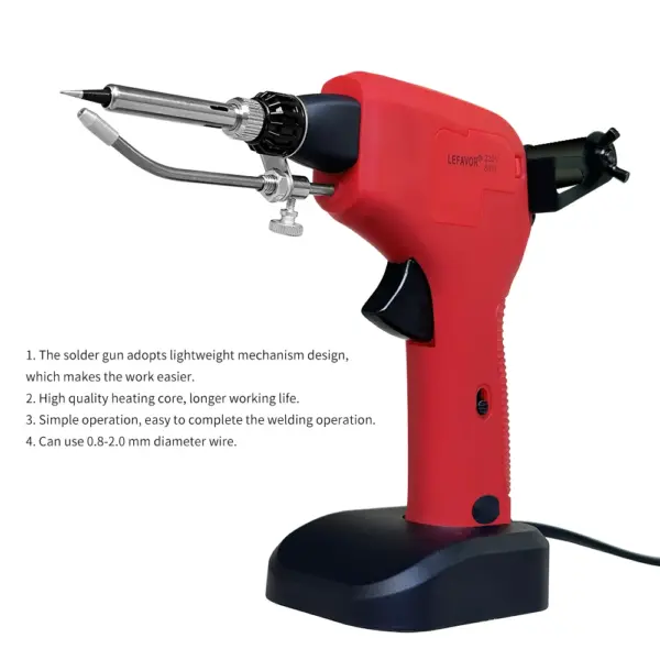 80W Manual Soldering Gun with Heating Base - Image 3