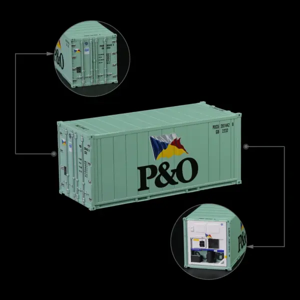 HO Scale 20ft Hi-Cube Reefer Container - Image 14