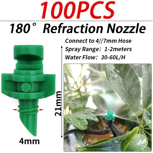 100PCS Male Barbed Drip Irrigation Nozzles - Image 7