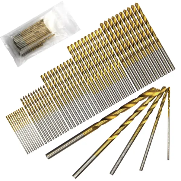 50pc Twist Drill Bit Set 1-3mm Woodworking - Image 3