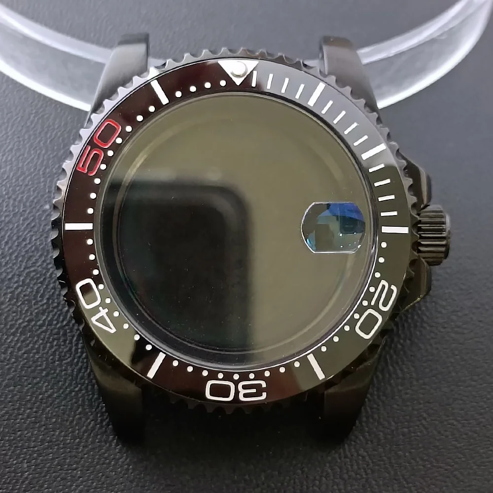 NH35 GMT Steel Watch Case 40.5mm Silver 69 NH35 GMT Steel Watch Case 40.5mm Silver - Image 69