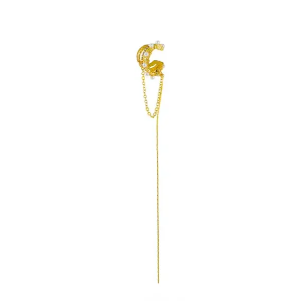 Long Tassel Ear Cuff Earrings Unisex Style - Image 28