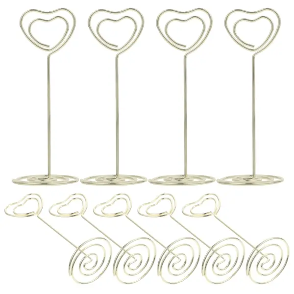 24 Pcs Heart-Shaped Photo & Menu Holders - Image 4