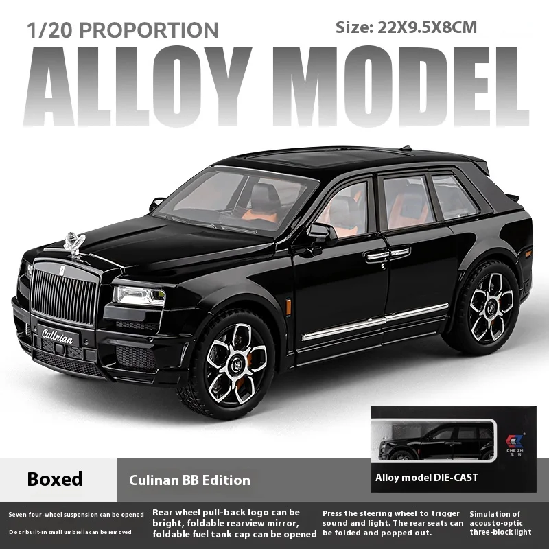 Rolls Royce Cullinan Diecast Model Car 1:20 11 Rolls Royce Cullinan Diecast Model Car 1:20 - Image 11