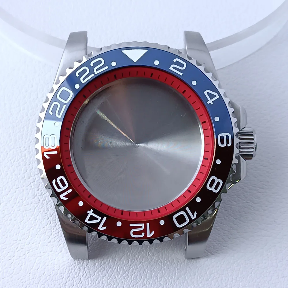 40.5mm Stainless Steel GMT Watch Case NH35/NH36 132 40.5mm Stainless Steel GMT Watch Case NH35/NH36 - Image 132