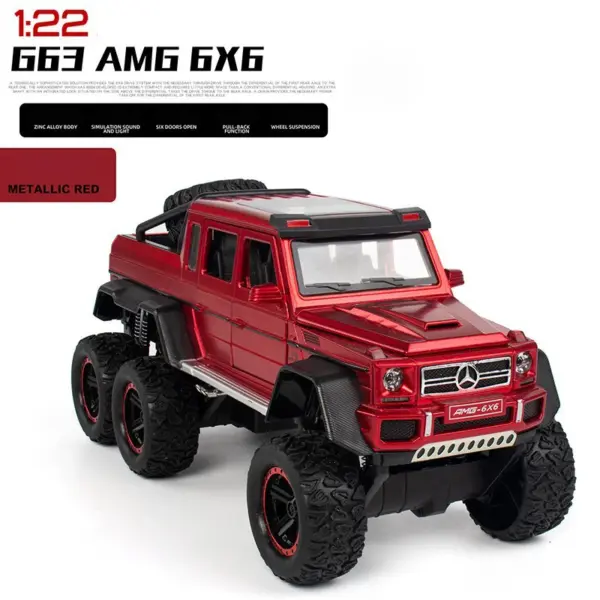 1:22 Mercedes Benz AMG G63 Diecast Model - Image 9