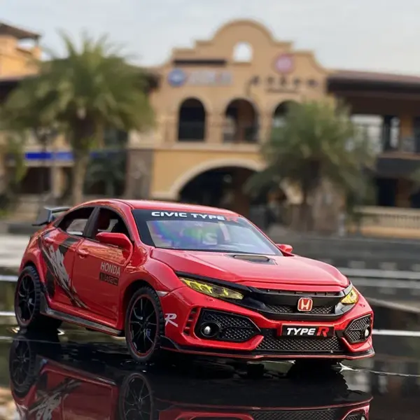 1:32 Alloy Honda Civic Type-R Model Car - Image 4