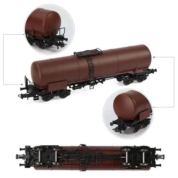 HO Scale Oil Tank Wagon Model Train Car - Image 3