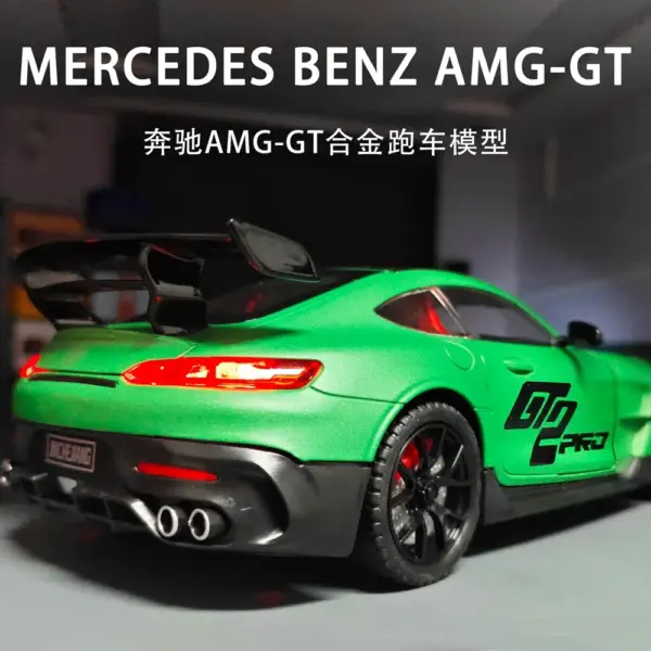 1:24 Mercedes-Benz AMG-GT Diecast Model Car - Image 2