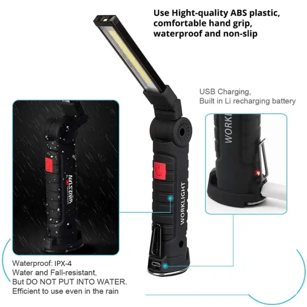 Rechargeable LED Camping Flashlight with Magnet - Image 5