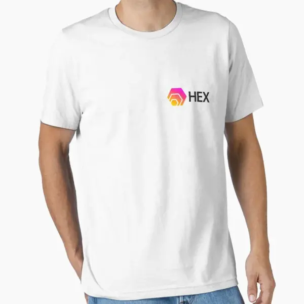 HEX Crypto Logo Cotton T-Shirt for Men - Image 10