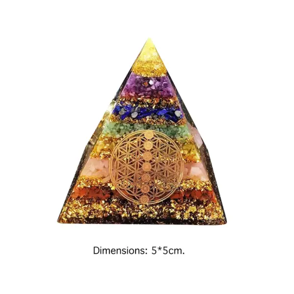 5cm Natural Stone Orgonite Pyramid Crystal - Image 26