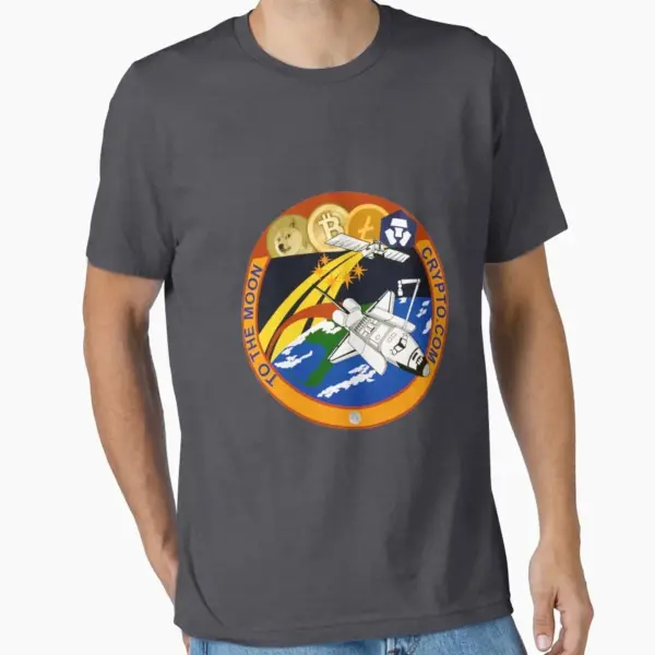 Crypto Coin to the Moon Cotton T-Shirt - Image 12