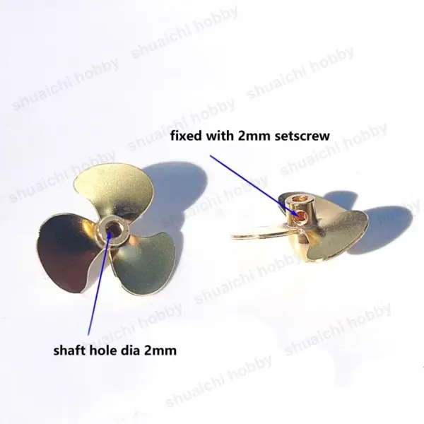 3-Blade Brass Propeller 19mm for Boat Models - Image 3