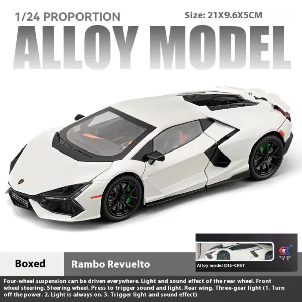 1:24 Lamborghini Revuelto Alloy Diecast Model Car - Image 8