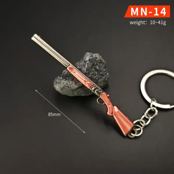 Chicken Dinner Game Keychain Set with P90 and AWM - Image 7
