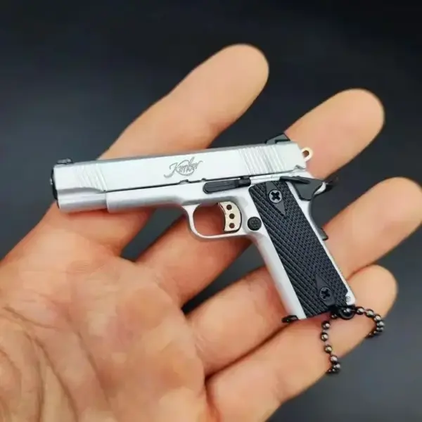 Mini G17 Alloy Pistol Keychain Pendant - Image 12
