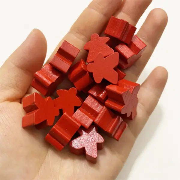 100PCS 16mm Wooden Meeples for Tabletop Games - Image 7