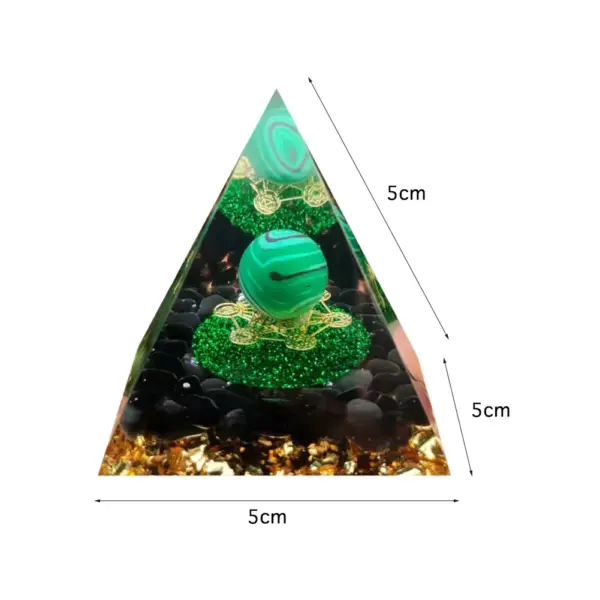 5cm Natural Stone Orgonite Pyramid Crystal - Image 25