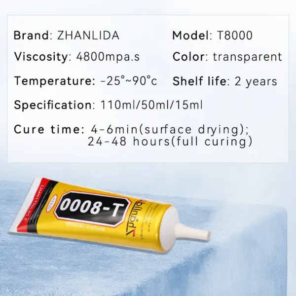 T8000 Clear Adhesive for Phone Repair 50ml - Image 3