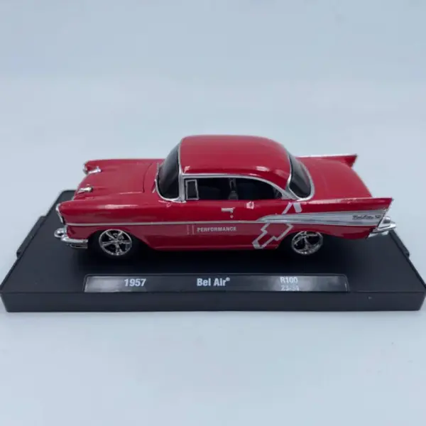 1957 Bel Air Diecast Model 1:64 Scale Red - Image 2