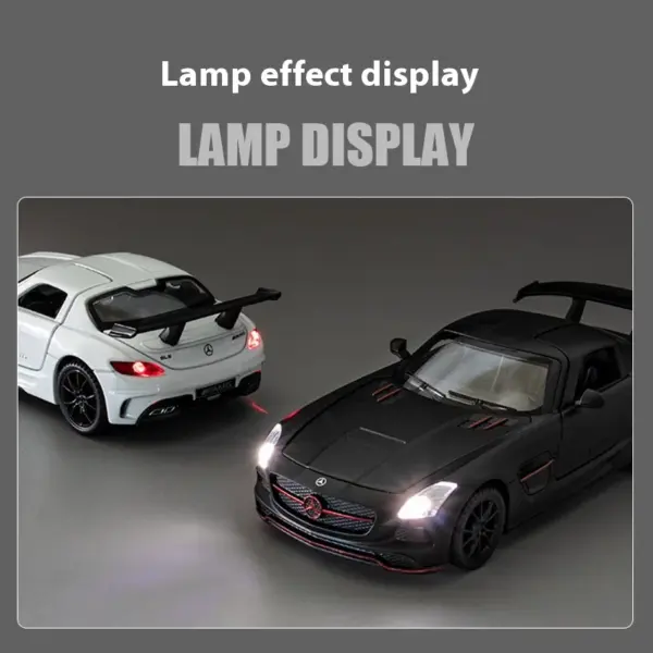 1:32 Mercedes Benz SLS AMG Diecast Model Car - Image 4