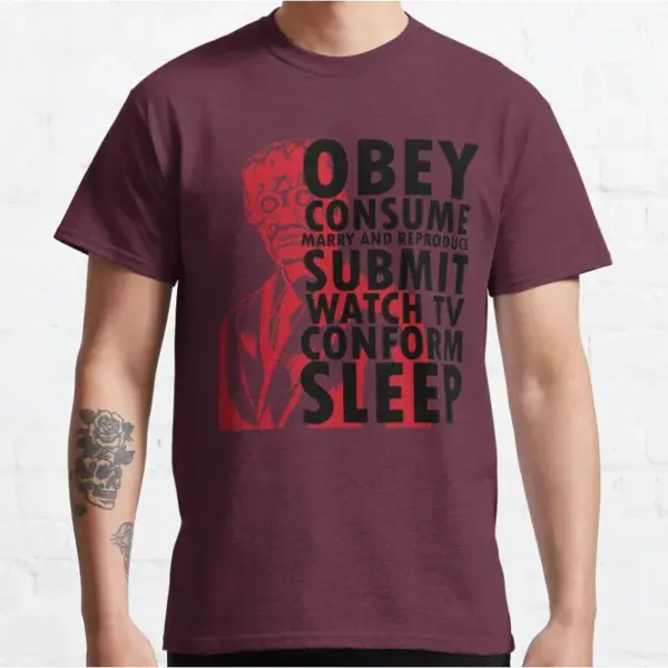 Vintage Alien Graphic T-Shirt for Men - Image 5