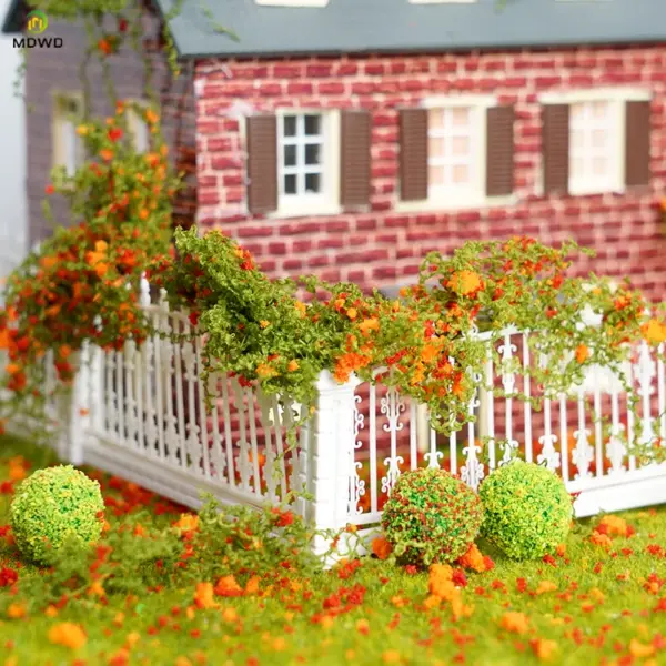 Miniature Cotton Thread Vine Leaves Model - Image 2