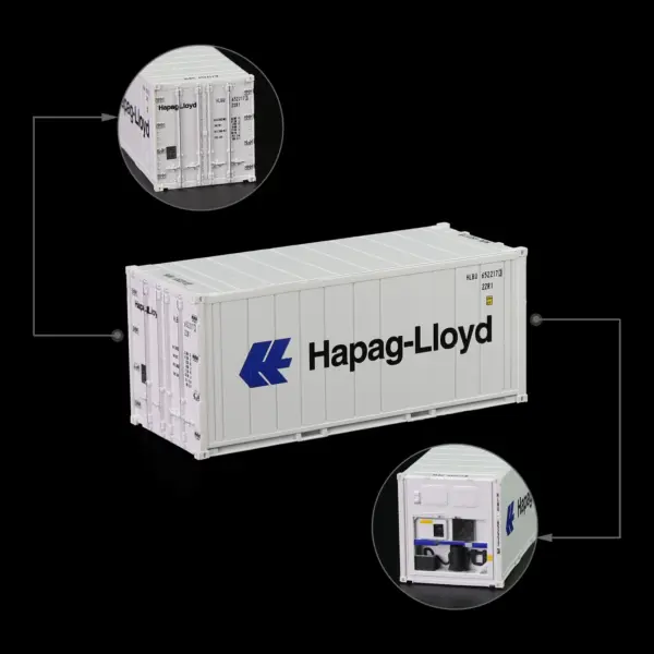 HO Scale 20ft Hi-Cube Reefer Container - Image 9