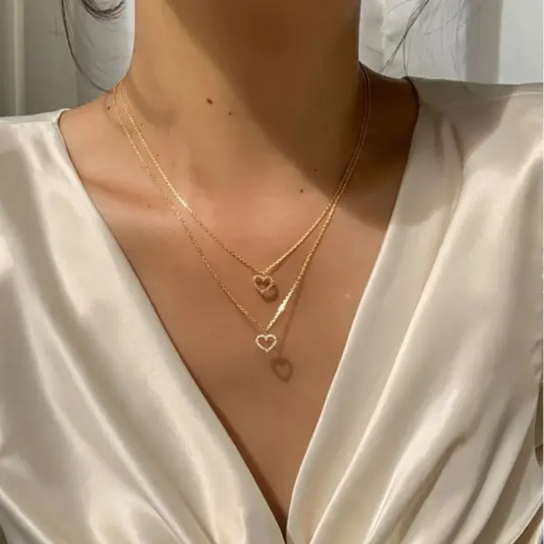 Tiny Heart Choker Necklace in Zinc Alloy - Image 19
