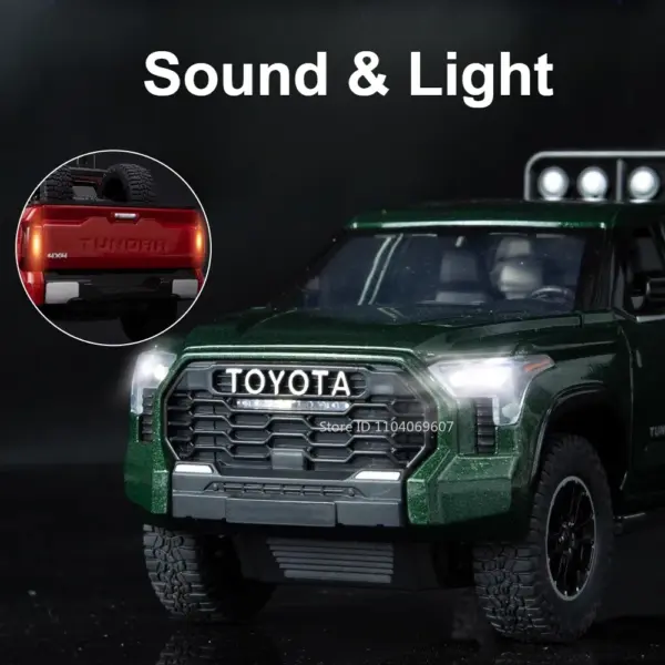 1:24 Tundra Diecast Model Car with Sound - Image 2