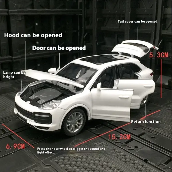 Porsche Cayenne Turbo 1:32 Diecast Model Car - Image 3