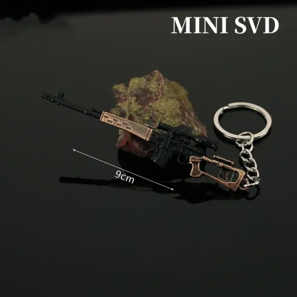 Mini Metal Gun Keychain for Collectors - Image 19